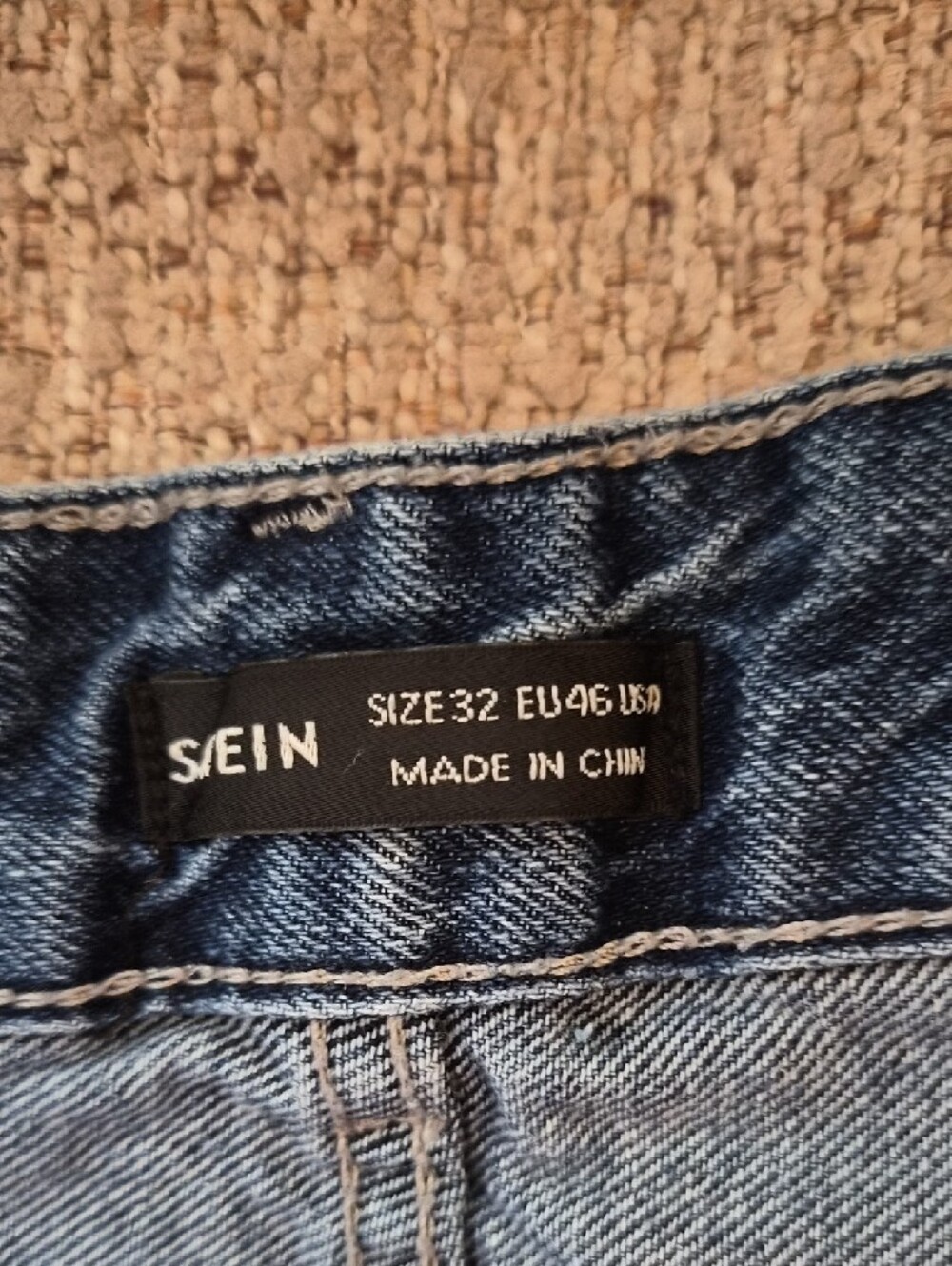 SHEIN High Waist Denim Shorts, Size L (32) - Picture 7 of 11